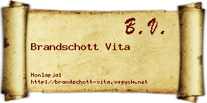 Brandschott Vita névjegykártya